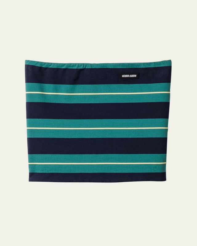 Striped Jersey Tube Top